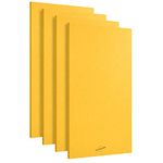 AudioSilk Acoustic Panels, 4 Pack ROOM KIT, Large, 116 x 58cm, Yellow