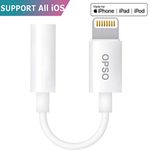 Headphone Jack Adapter OPSO [Apple Certified] Lightning to 3.5mm Adapter Music,Mic,Calling Control for iphone XS/8 Plus/X/7...High Lifespan for All iOS System:Only QIYI UK is the Geniune item's Seller