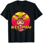 Vitage Donkey Hee Haw Farming Life Farm Animal Farmer T-Shirt