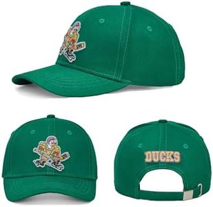 D-5 Mighty Ducks Adjustable Snapback Hat for Men Women #96 Conway #99 Banks Unisex Hip Hop Baseball Cap, Blank Green, One Size