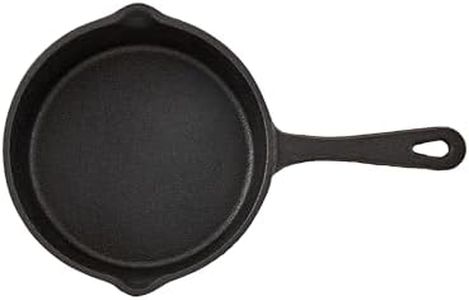 5.4 inch (13.7cm) pre-Seasoned cast Iron Skillet, Mini Fry Pan, Round,Black