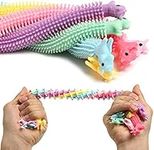 mciskin Sensory Stress Relief and Fidget Therapy Unicorn Stretchy String Toys,Relieves Stress Reducer for ADHD, Anxiety, and Autism (6 Pack)