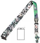 DC Comic Joker Comic and Logo Print Lanyard with Charm and ID Badge Holder