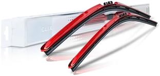 Clix Wipers - (22"/22") Red Chrome 