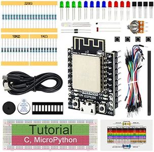 Freenove Basic Starter Kit for ESP8266 (Included) (Compatible with Arduino IDE), ESP-12S Onboard Wi-Fi, MicroPython C Code, 339-Page Detailed Tutorial, 140 Items, 50 Projects