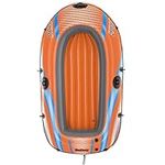 Bestway Inflatable Boat, Kondor Elite 2000, One-man Raft Heavy Duty Handles, Interlocking Valves 1.96m x 1.06m / 6’5” x 42”, Orange, Blue and Grey