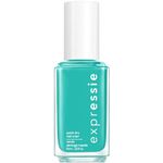 essie expressie™ vegan quick-dry nail polish, 8-free formula, teal, bring the best, 10 ml