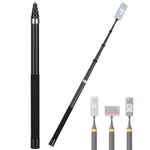 ZODUCT Invisible Carbon Fiber Selfie Stick 9.8ft for Insta 360, GoPro & DJI Osmo | 3 Meter Extra Long Extendable Action Camera Stick | Lightweight Tripod Mount Pole for Vlogging, & Travel