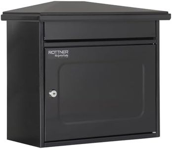 Worthersee Extra Large Steel Mail Box A4 Post Box Letter Box Black Anthracite