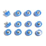 STUDIAMONDS TPU Soccer Studs-12X Replacement Soccer Cleats- TPU Studs Standard Thread (Translucent Blue)