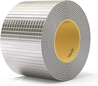 LLPT Aluminum Butyl Tape 4 Inch x 16.5 Feet Hatch Cover Flashing Permanent Waterproof Leak Repair Tape for Boat Pipe RV Awning Roof Window Patch and Sealing (AB436)