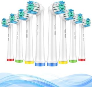 8-Pack Replacement Toothbrush Heads Compatible with Oral-B Braun Electric Toothbrush Heads Refills,H HOME-MART Electric Toothbrush Soft Bristles Brush Heads Fit most Oral-B Rechargeable Handlers