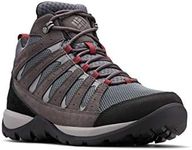 Columbia Men's Redmond V2 Mid Waterproof, Graphite/Red Jasper, 11