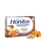 Dabur Honitus Ginger Flavor - 24 Herbal Lozenges | Effective Relief from Cough & Sore Throat Pain |