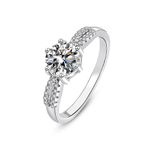 brd jewelry 925 Sterling Silver Zircon Adjustable Finger Ring for Women and Girls I Gifts for women, Girls, girlfriend I With Certificate of Authenticity, 1 Year Warranty*