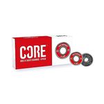 CORE ABEC 9 Skateboard Bearings - Pack of 8/4 Premium Sealed 608 Bearings for Skateboards, Longboards, Stunt Scooters and Roller Skates (4 Pack, Red ABEC 9)