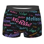 Custom Name Men's Boxer Briefs with Girlfriend Wife Customized Boxer Shorts Novelty Briefs Underpants Personalized Gifts for Men Hubby Boyfriend Valentines Day Birthday Gift Anniversary Presents