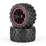 RC Car Spare Parts Truck Wheels Complete(Front/Rear) 2pcs, TPR Materialized Off-Road Knobby Tires Apply for 18859A & 2021 New Version 18858 &18859 M1820T