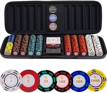 FAKE ACES Black Series 500 Poker Chip Set - Casino-Grade 14g Clay Poker Chips, Texas Holdem, Poker Accessories, Poker Set, Poker Chip Set