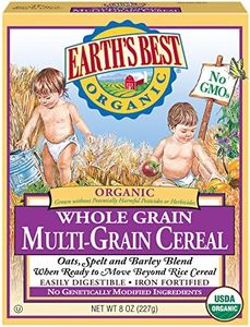 Earth's Best Organic Baby Food, Organic Whole Grain Multi-Grain Baby Cereal, Non-GMO, Easily Digestible and Iron Fortified Baby Food, 8 oz Box