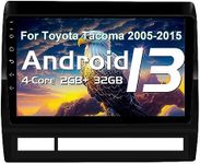Android Car Stereo Radio for Toyota Tacoma 2005-2015, 2G RAM 32G ROM Android 13.0 CarPlay Car Stereo with Android Auto 9'' Touch Screen Car Audio Receiver GPS WiFi SWC Backup Cam