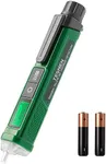 Voltage Tester, TESMEN TN-213 Non-Contact Voltage Tester, Electrical Tester, AC 12V-/70V-1000V, Dual-Range, LCD Display in Percentage, Buzzer Alarm, Live Wire Tester, Wire Breakpoint Finder - Green