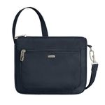 Travelon Anti-Theft Classic Small E/W Crossbody Travel Totes, Midnight