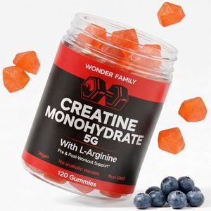 Creatine Monohydrate Gummies 5g with Vitamins B6, B12 - Boost Strength & Recovery with Creatine Chewables - Tasty Creatine for Men Muscle Gain - Creatina Monohidratada en Gomitas - 120 Creatine Gummys