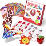 Gamenote Colorful Kids Origami Kit 120 Double Sided Vivid Origami Paper 12 Sheets Practice Papers 54 Origami Projects Instructional Origami Book Origami for Kids Adult Beginners Training Craft