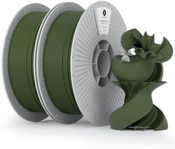 kexcelled Matte PLA Filament 1.75mm，Matte Olive Green PLA 3D Printer Filament Bundle 1kg Spool(2.2lbs),Pack of 2, with +/-0.03mm Accuracy,Upgraded Tangle-Free Winding for Most FDM Printers