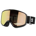 Salomon Aksium 20 Photochromic Unisex Goggles Ski Snowboarding Ski Snowboarding, Great fit and comfort, Durability, and Automatically optimized vision, Black, One Size