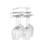 Innoteck Essentials Kitchen Under Cabinet Wine Glass Holder - Storage Rack Cupboard Hanging Hook Hanger – Multi-functional Chest Cabinet Organiser