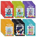 THE TWIDDLERS 48 Mini Colouring Books for Kids, A6 Paper Size - Fun Assorted Fantasy Designs, Children Art Activity Gift Set Multipack, Perfect Mini Colouring Books for Party Bags, Stocking Fillers