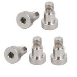 uxcell 304 Stainless Steel Hex Socket Shoulder Bolt 12mm Shoulder Dia 10mm Shoulder Length M10 Thread 5PCS