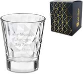 Personalised Engraved 80ml Diamond Shot Glass, Perfect for any Occasion