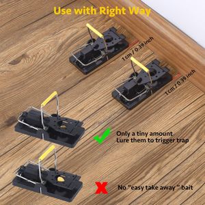 Trisiki Mouse Trap Set – 6 Pack Reusable Rodent Snap Traps