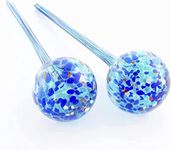 TechAffect Plant Watering Globes - Large 29cm Real Glass Plant Feeders drip Water for Indoor Plants - Pack of 2