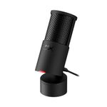 HyperX SoloCast 2 – Gaming USB Condenser Mic for PC, USB-C to USB-A, Built-in Pop Filter, Internal Shock Mount, Plug and Play, 24-bit / 96kHz, Compact Tiltable Stand, Black