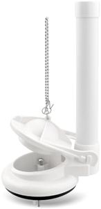 3 Inch One-Piece Toilet Flush Valve for Universal Toilet Replacement Parts, Toilet Repair Kit with Flapper and Chain