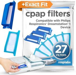 resplabs CPAP Filters - Compatible with the Philips Respironics DreamStation 1 Machine. 18 Disposable, 9 Reusable - 27 Filter Pack