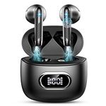 Wireless Earbuds, Bluetooth 5.3 Headphones Mini Wireless Headphones In Ear with ENC Noise Cancelling Mic, 42H Bluetooth Earbuds with HiFi Stereo Bluetooth Earphones Sport IP7 Waterproof, LED Display