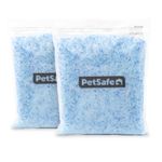 PetSafe ScoopFree Premium Blue Crystal Litter, Superior Odor Control - Low Tracking for Less Mess - Lasts Up to 1 Month (2 Pack of 4.3 Lb Bag)