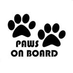 MAKTEM Paws on Board Car Vinyl Stic