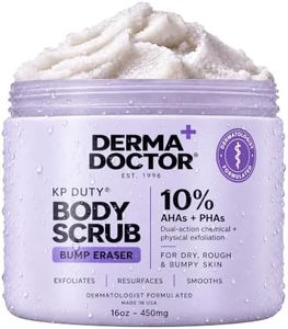 DERMAdoctor KP Duty Body Scrub | Dermatologist Formulated Exfoliant for Keratosis Pilaris | Helps Reduce and Smooth Dry, Rough, Bumpy, Strawberry, Chicken Skin | Calms & Soothes | 10% AHAs +, 16 fl oz