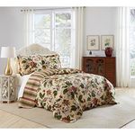 Waverly Laurel Springs Bedspread Collection, 96x110, Parchment