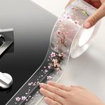 HASTHIP® 3M x4.2CM PVC Trim Tape, Self-Adhesive Tape for Kitchen Sink Corner Line Sticking Strip Washable Adhesive Caulk Tape Self Waterproof Repair Tape for Bathtub Bathroom Kitchen Sink Basin