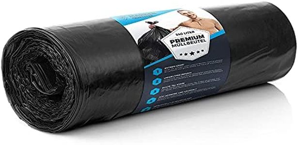 10 juegos de bolsas de basura 240L ULTRA a prueba de desgarros 70µ - bolsas de basura XL para uso doméstico e industrial -bolsas de basura fuertes en eliminación de desechos de LDPE de 100 cm x 125 cm