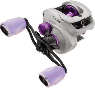 13 FISHING - Modus SZ2 Baitcast Reel - 7.3:1 Gear Ratio - Right Hand Retrieve (Fresh) - MODSZ2-7.3-RH,Gray
