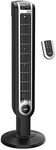 Lasko 2511C 36” Oscillating Tower Fan with Remote Control, Space Saving, for Indoor, Bedroom and Home Office, Black