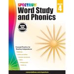 Spectrum Grade 4 Word Study and Phonics Workbooks, Ages 9 to 10, 4th Grade Phonics and Word Study, Dictionary Skills, Vocabulary Builder, Synonyms and Antonyms, Prefixes and Suffixes - 176 Pages (Volume 83)